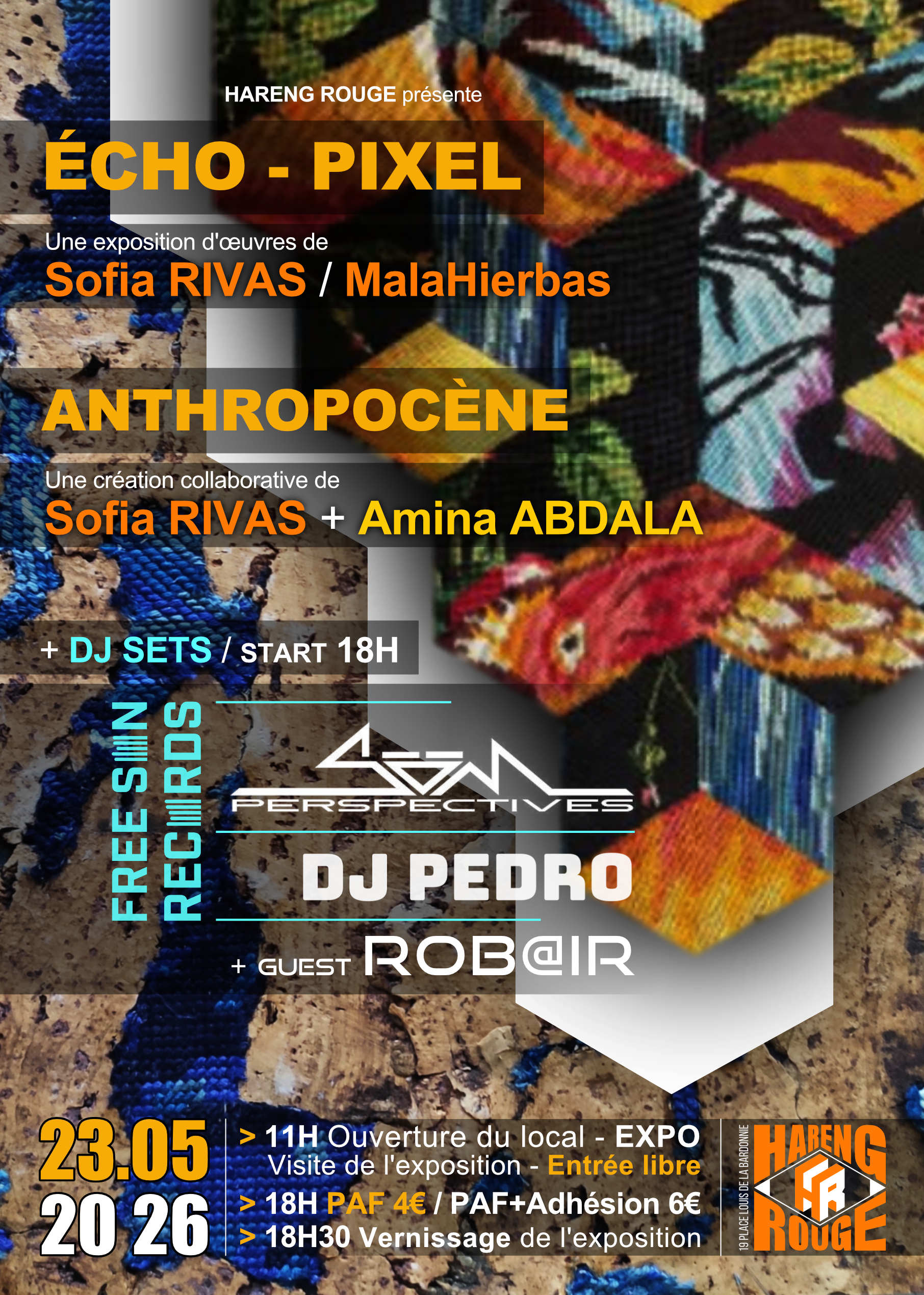 Exposition Sofia Rivas – Amina Abdala / Plateau DJ&rsquo;s Free Son Records
