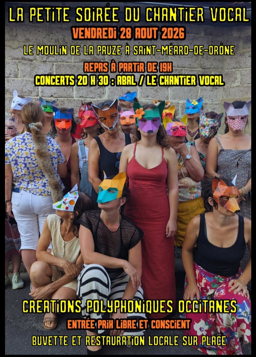 CONCERT ABAL / Chantier Vocal CREATIONS POLYPHONIQUES OCCITANES.